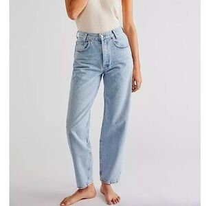 Agolde Women's High Rise Tapered Baggy Jeans